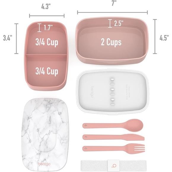 NEW - All-in-One Lunch Box - Modern Style and Design Includes 2 Containers - Picture 7 of 7